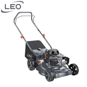 LEO LM40-E Mini Hand-Push Gasoline Garden Mower – 4-Stroke Cordless Backyard Instrument Set