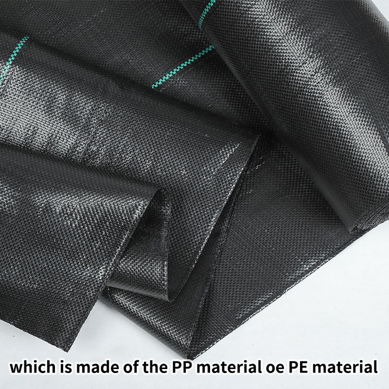 PP Woven Membrane PE Floor Cowl Mesh Weed Management Mat Roll - Anti-Grass Material for Backyard Provides and Mulching